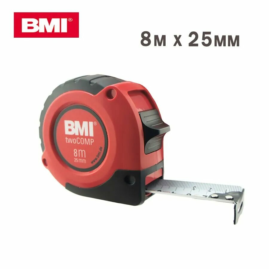 BMI Измерительная лента Строительная 8м x 25мм