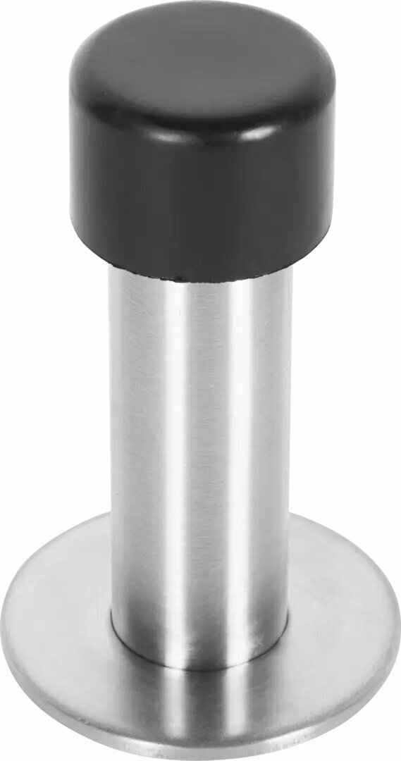 Стопор дверной Apecs DS-0009-Inox 85 мм цвет нержавеющая сталь