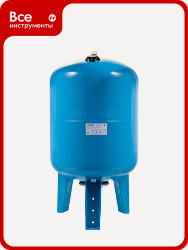 Изображение товара Гидроаккумулятор Беламос вертикальный стальной бак с синтетической мембраной для питьевой воды, выдерживает давление