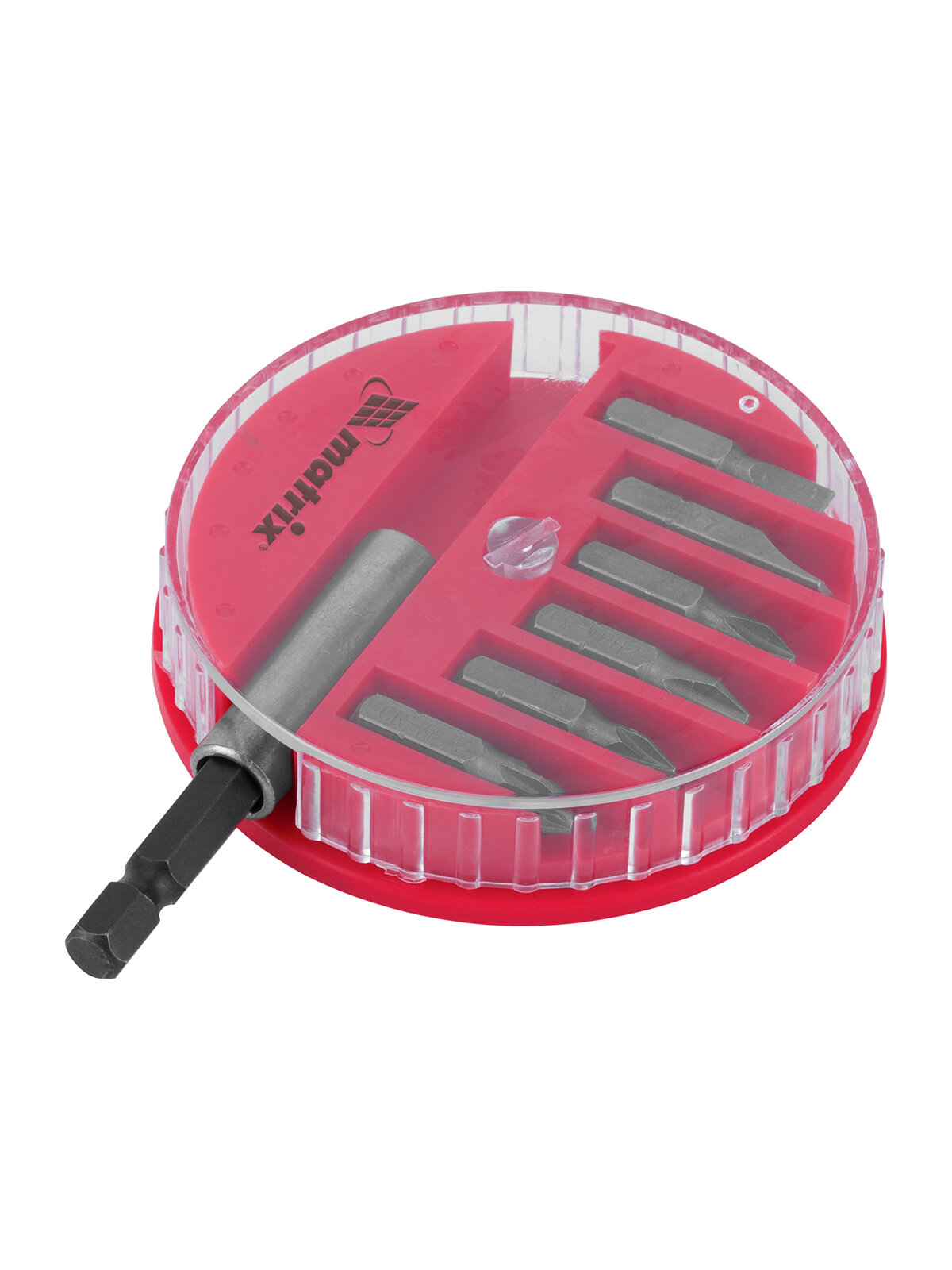 Набор бит с магнитным адаптером для бит Matrix сталь 45Х 7 предметов в боксе 11392