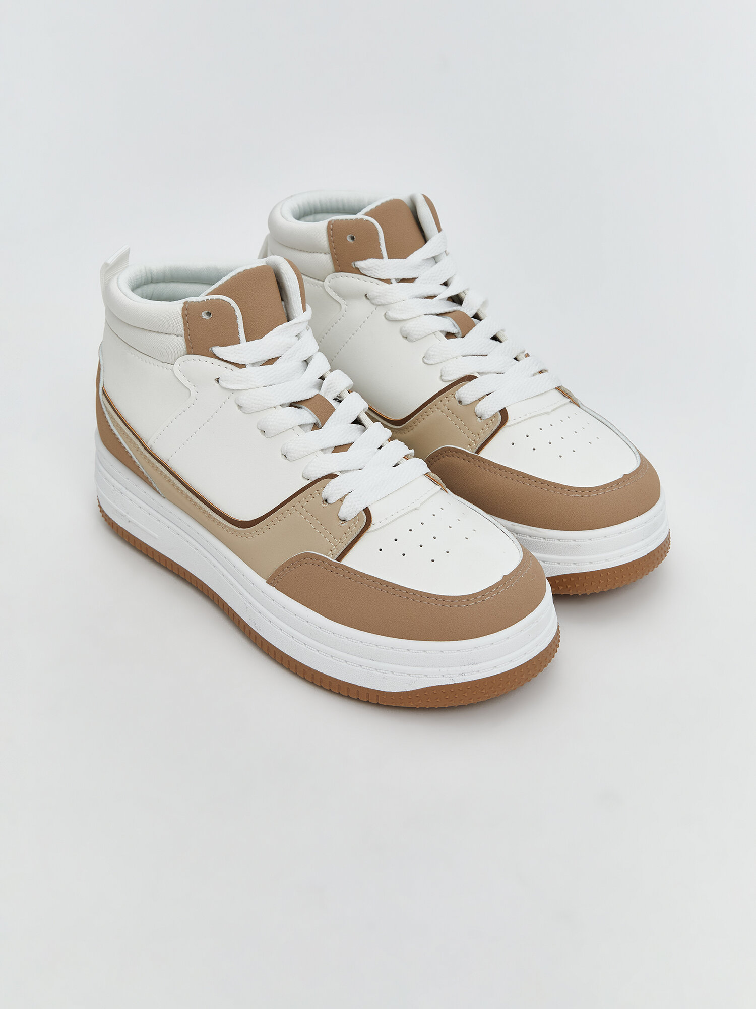 Кроссовки LC Waikiki, размер 38, белый, бежевый