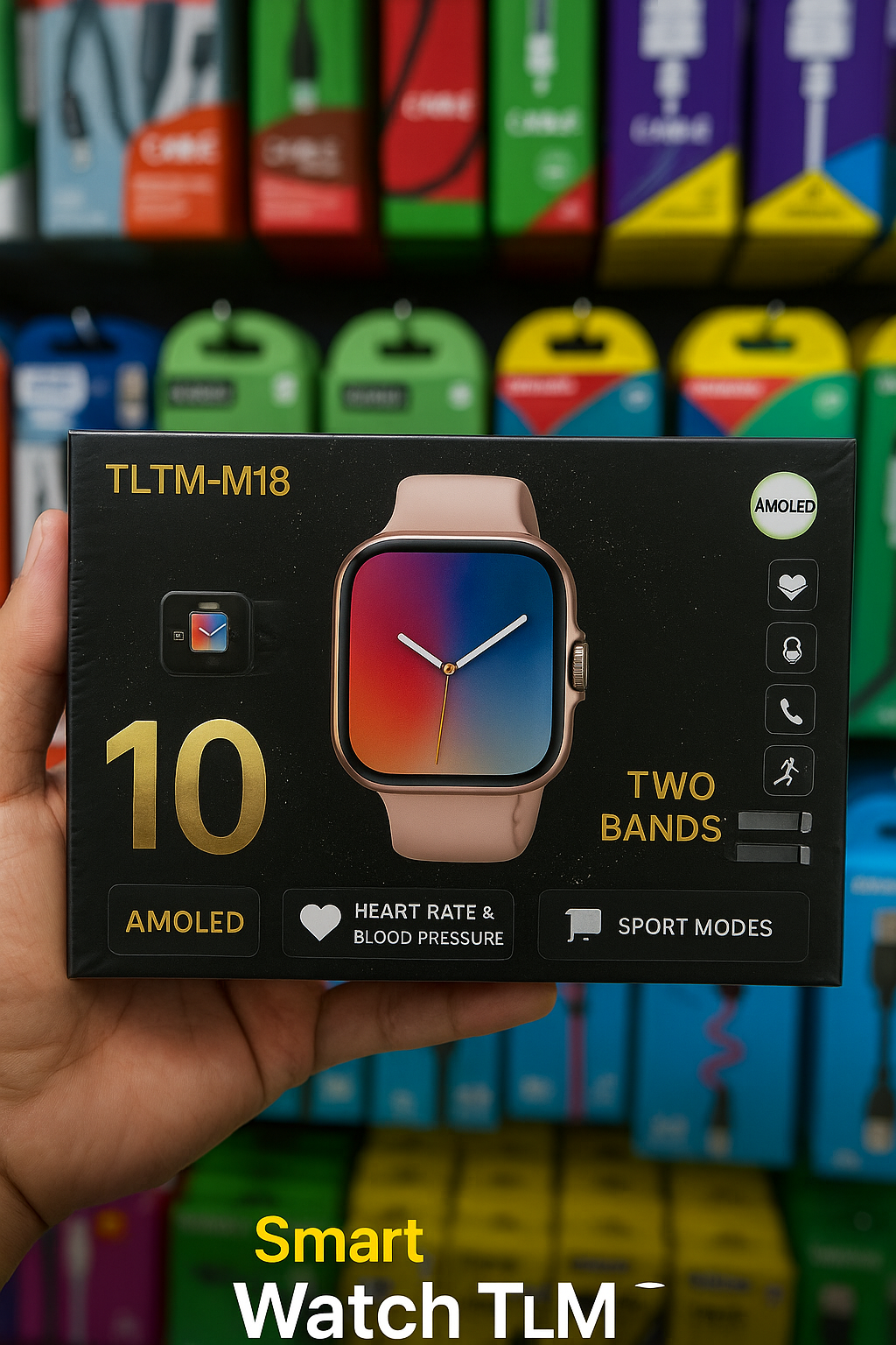 Умные часы Smart Watch TLTM-M18, AMOLED, спортивные режимы, 3 дня работа от аккумулятора — фото 1