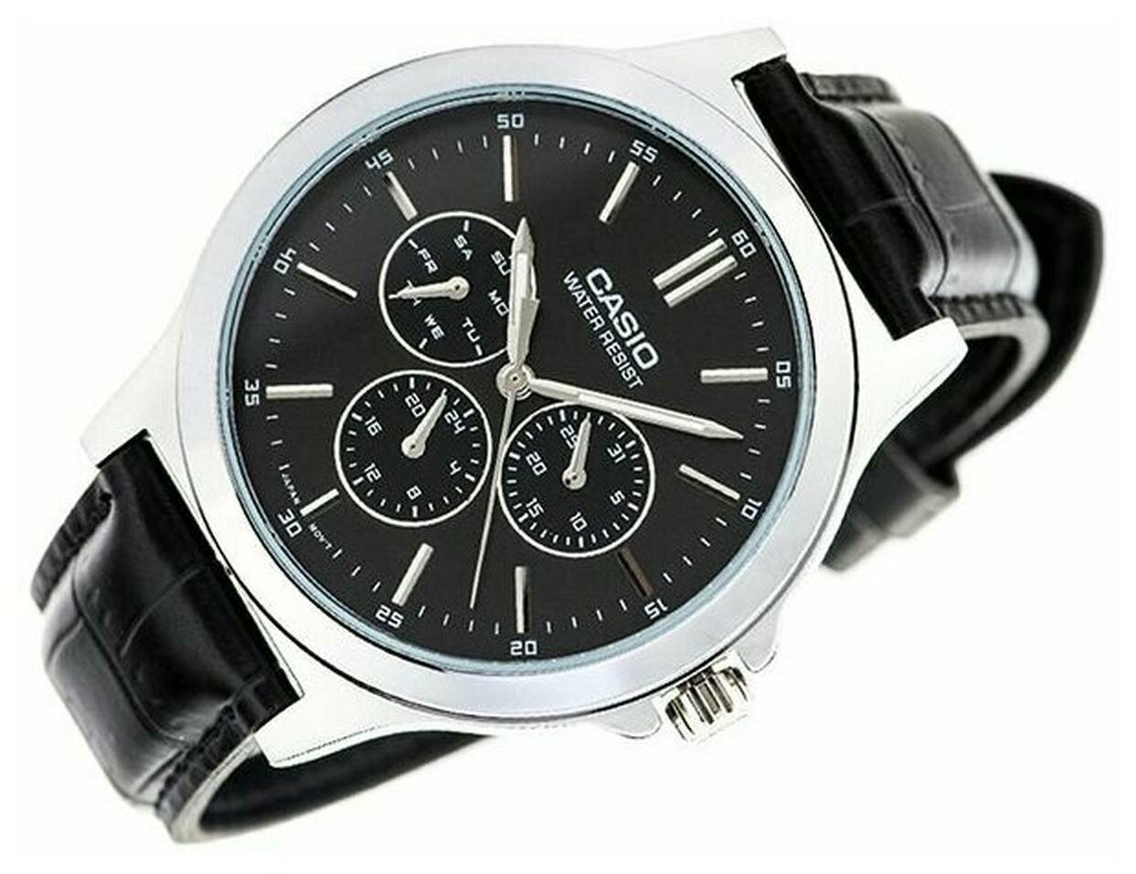 Наручные часы CASIO, серебристый/черный — фото 1