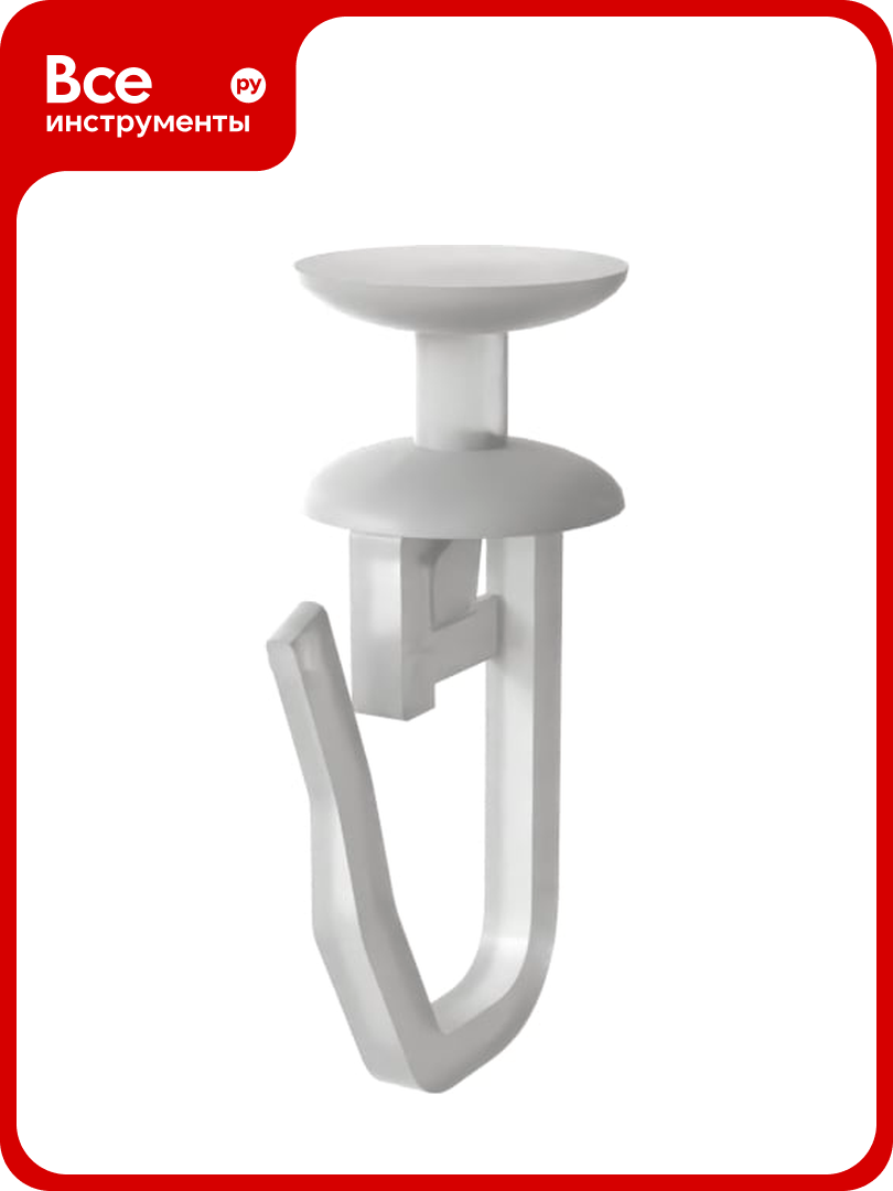 Крючок-гвоздик для пластиковой шины Peora 100 шт 64561