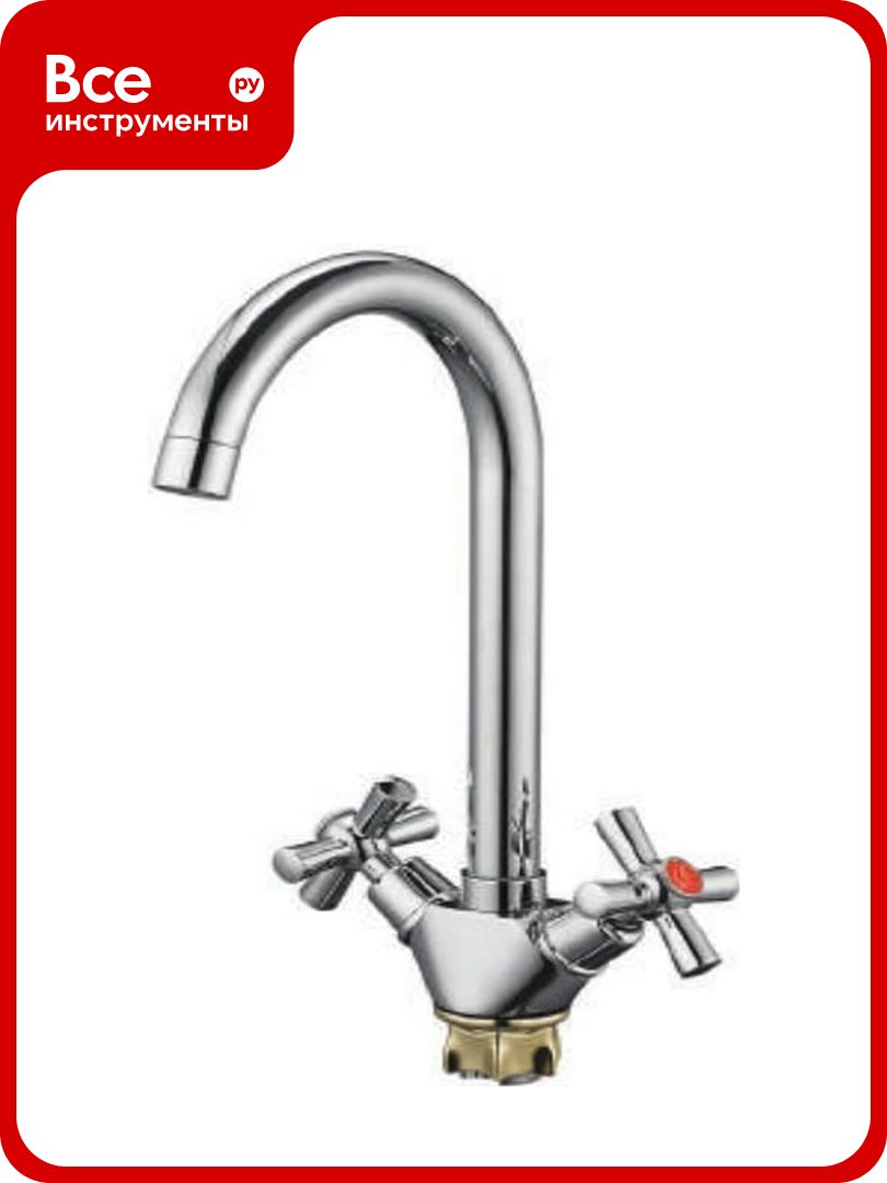 Смеситель для кухни Solone с поворотным изливом хром KOA4-C722