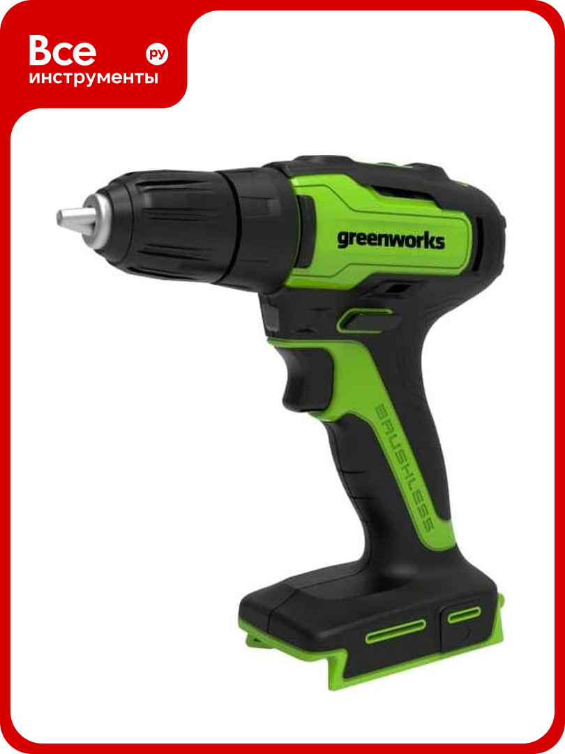 Аккумуляторная дрель-шуруповерт GreenWorks GD24DD35 3704007