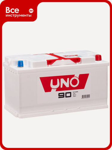 Изображение товара Аккумулятор UNO 6‑сторонний 90 Ah, обратная полярность, легковых и грузовых автомобилей, высокий пусковой ток