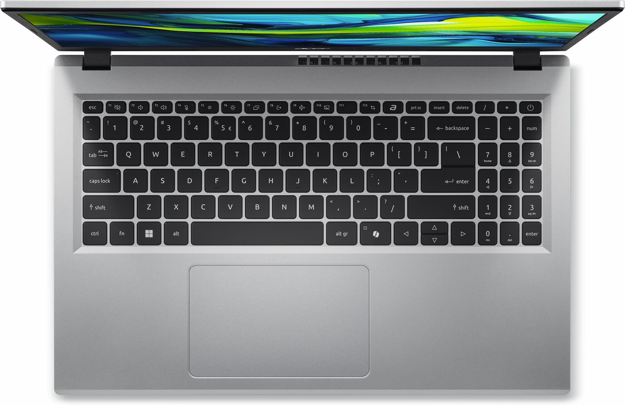Ноутбук Acer Aspire Go AG15-31P-38DT 15.6", TN, Intel Core i3 N305 1.8ГГц, 8-ядерный, 8ГБ LPDDR5, 256ГБ SSD, серебристый — фото 1