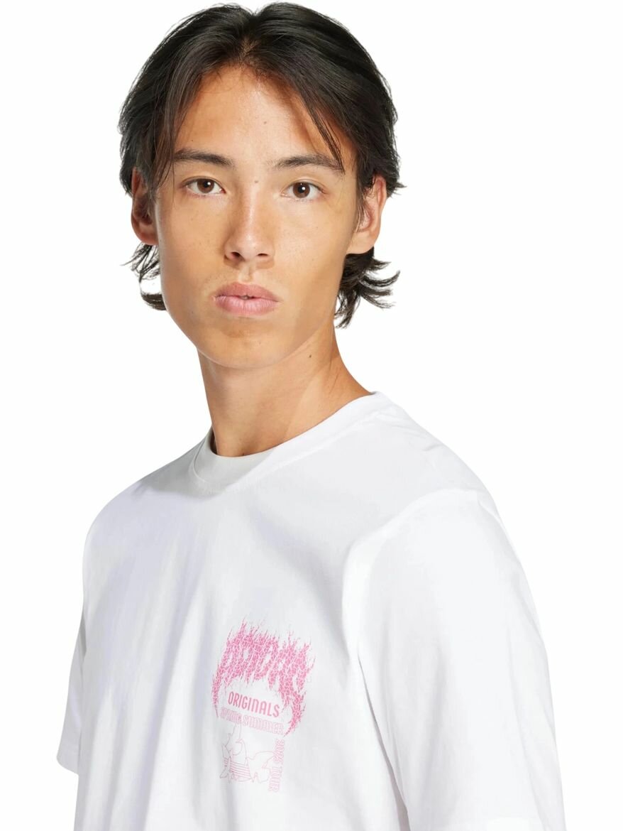 Футболка спортивная adidas Trefoil Series Fashion Elevated Tee, размер S INT, белый, — фото 1