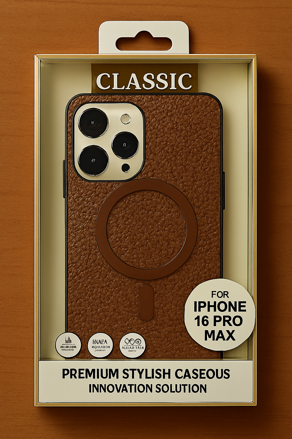 Премиум-чехол для Iphone 16 Pro Max выполнен из змеиной кожи — фото 1