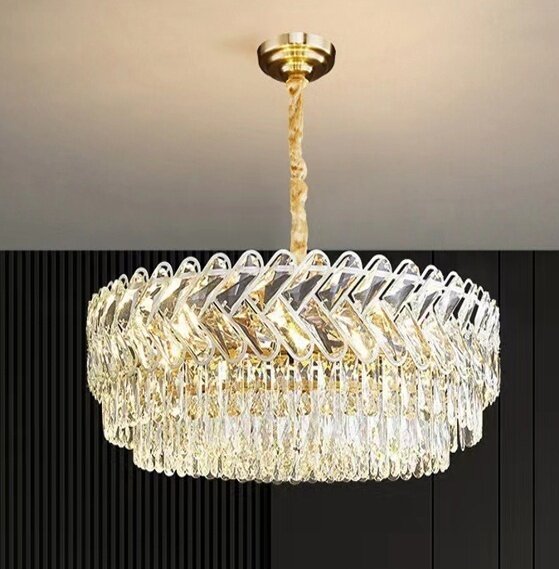 Люстра потолочная, с регулировкой высоты, для спальни, зала, прихожей — фото 1