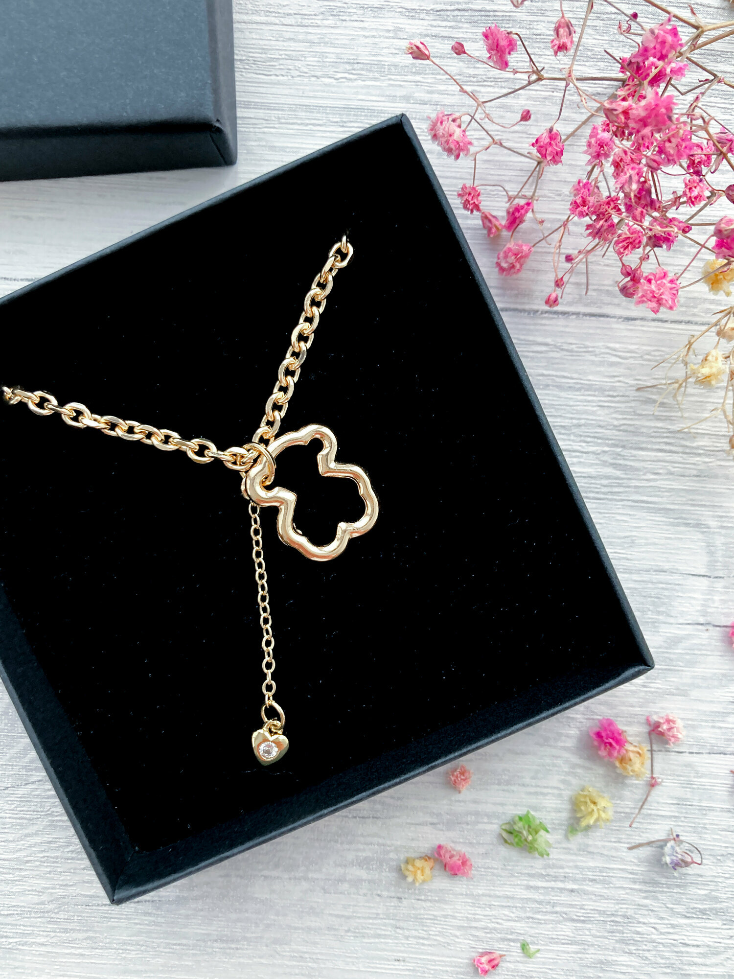 Колье Miss M, длина 42 см, золотой