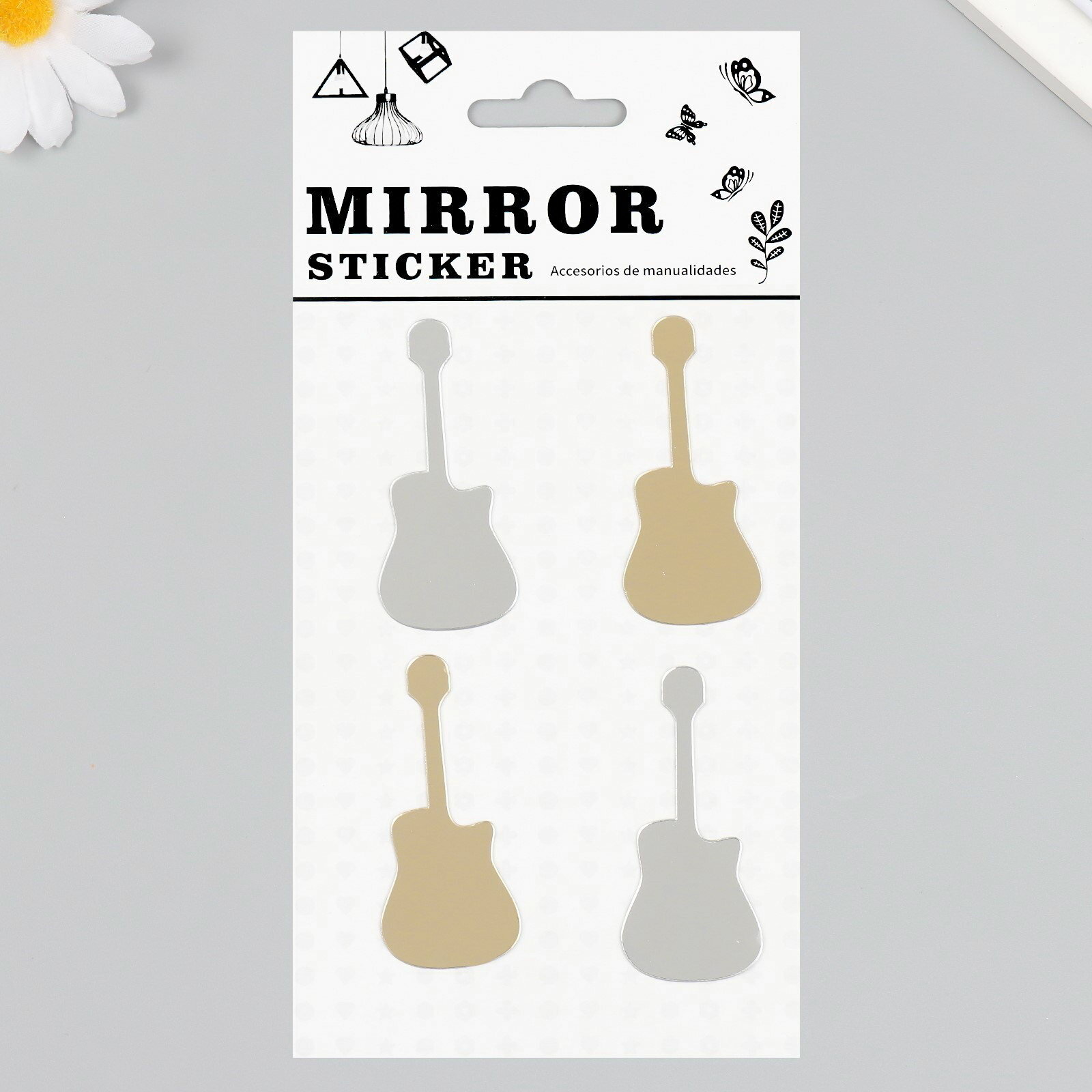 Наклейка интерьерная зеркальная 