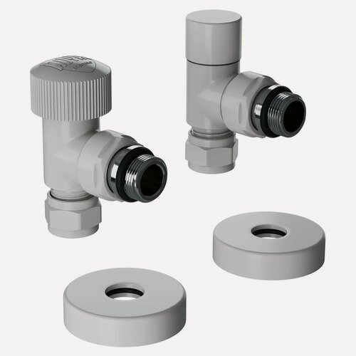 Изображение товара Набор термостатический угловой Royal Thermo Design Pro 15мм М30х1,5 (Белый)