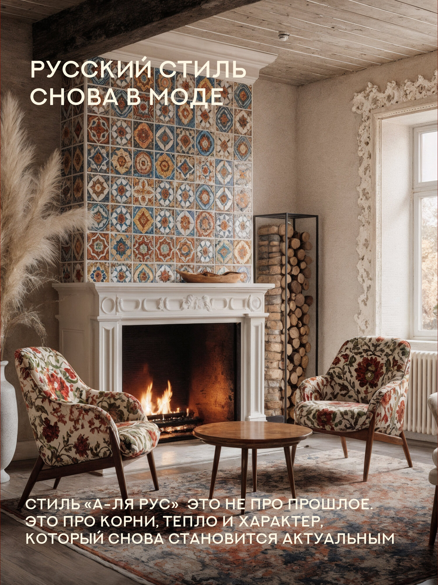 Подушка декоративная габардин "Унисон" 40x40 рис. 33421 Матрешка — фото 1