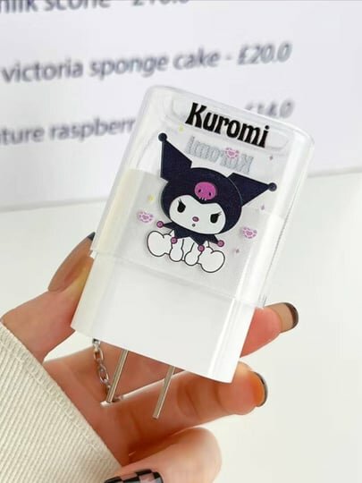 Чехол для зарядного устройства iPhone, ударопрочный, герметичный, Kuromi, на шнурке