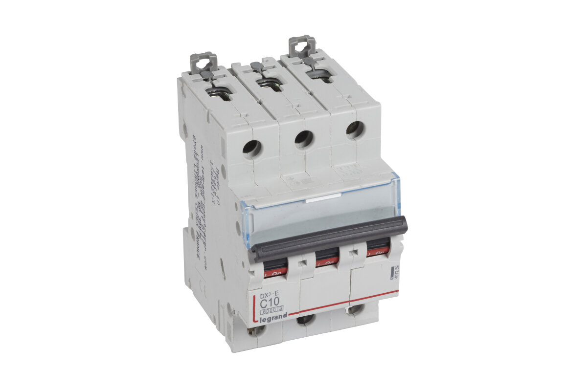 Автоматический выключатель Legrand DX3-E C10 3П 6000/6kA 407289