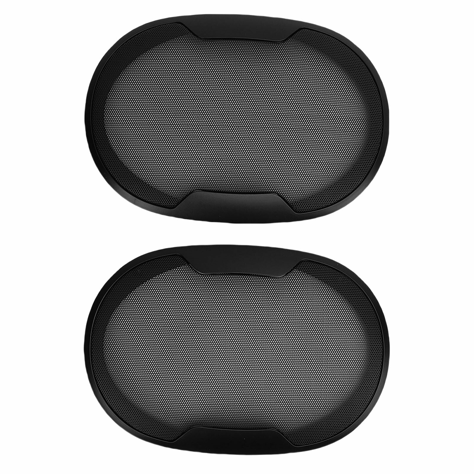 2PCS Speaker Grill Cover Cold Rolled Steel Oval Mesh Grille Protector for DIY Home Theater Car
