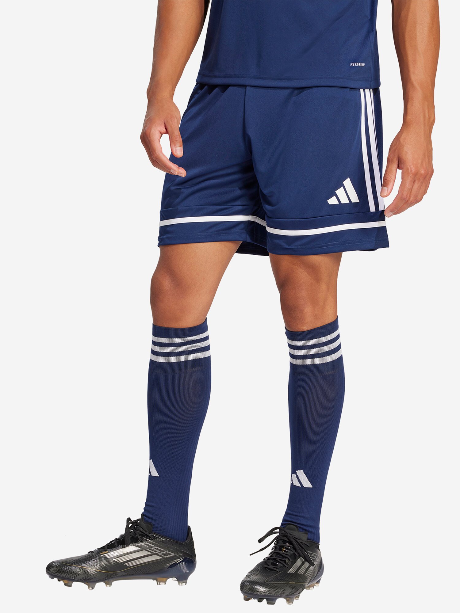 Шорты спортивные adidas, размер L, синий — фото 1