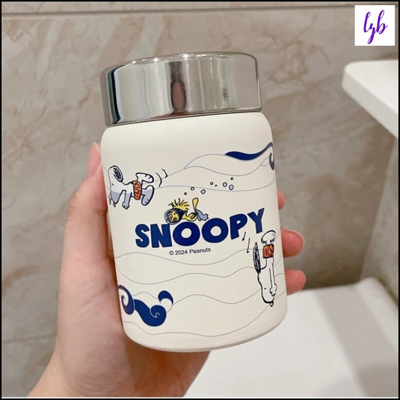Термокружка "MINISO Snoopy" 280мл для детей керамическая колба мытье в посудомоечной машине