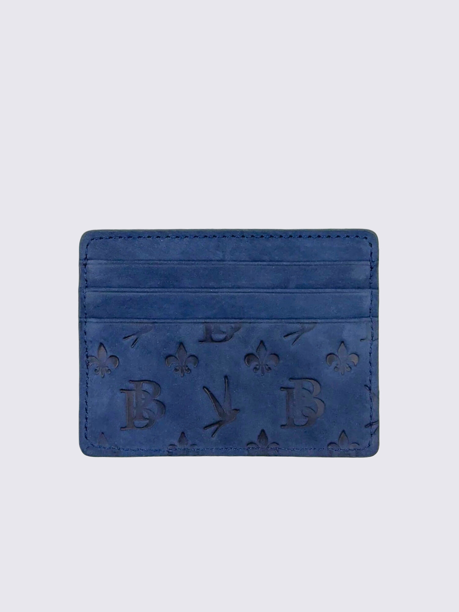 Визитница Beautiful Birds, фактура матовая, синий