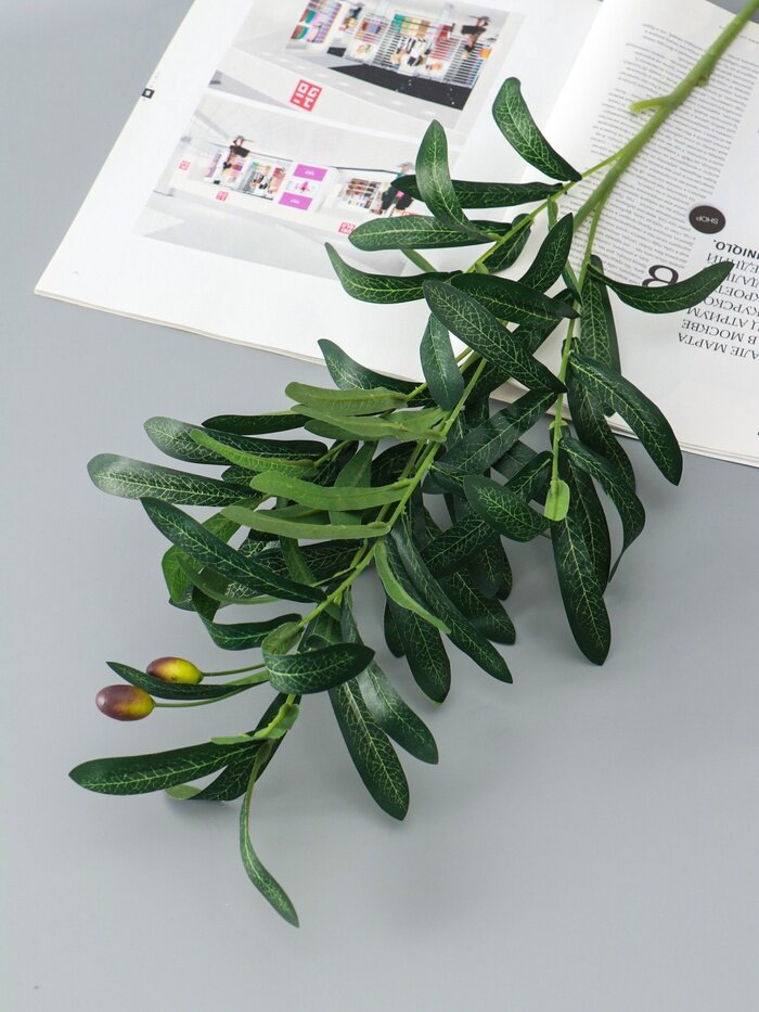 Poetry in flowers Цветы искусственные «Олива галант» h=85 см зелёные