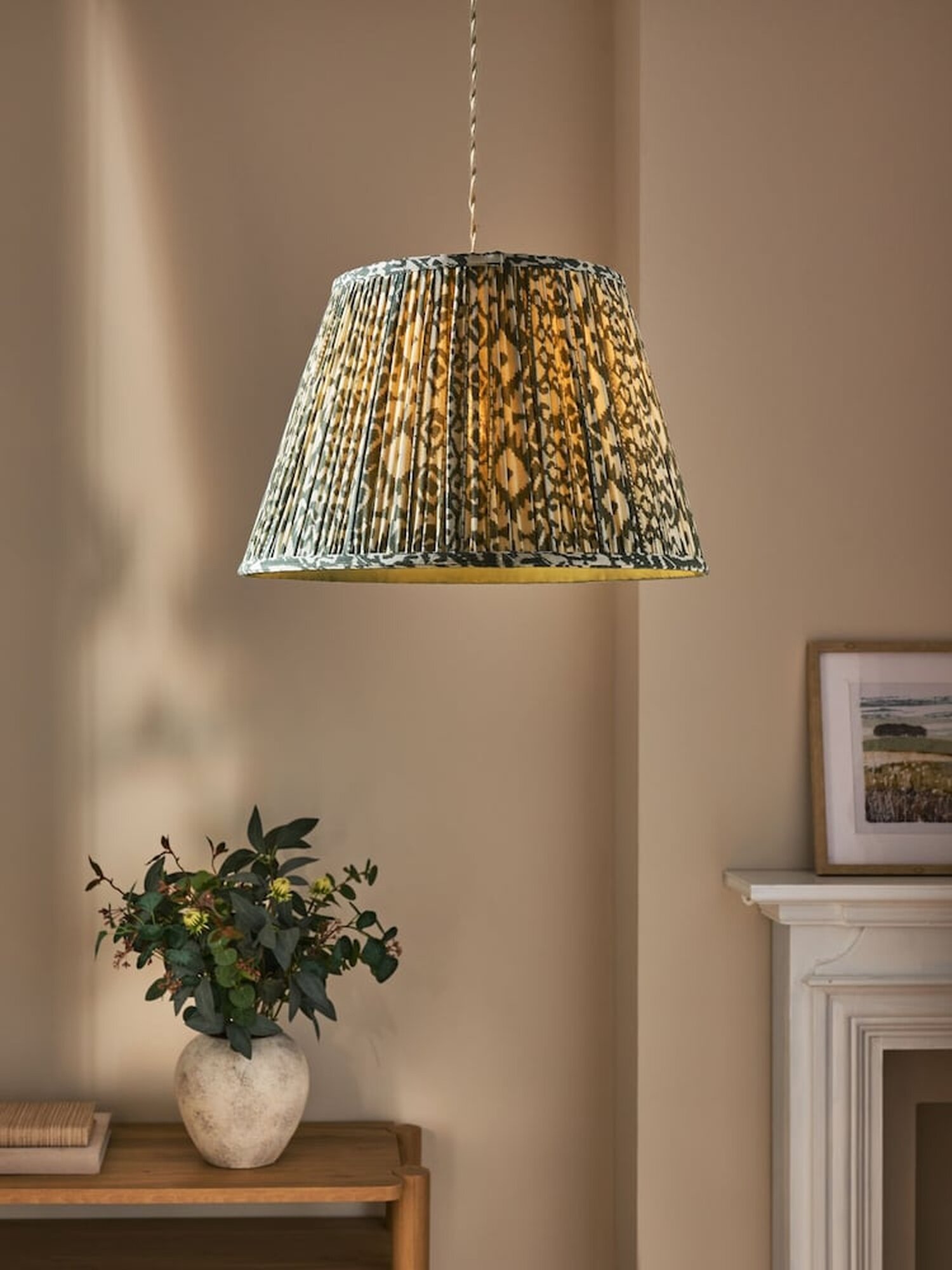 Абажур для подвесного светильника NEXT Geo 25х40 см цвет зеленый