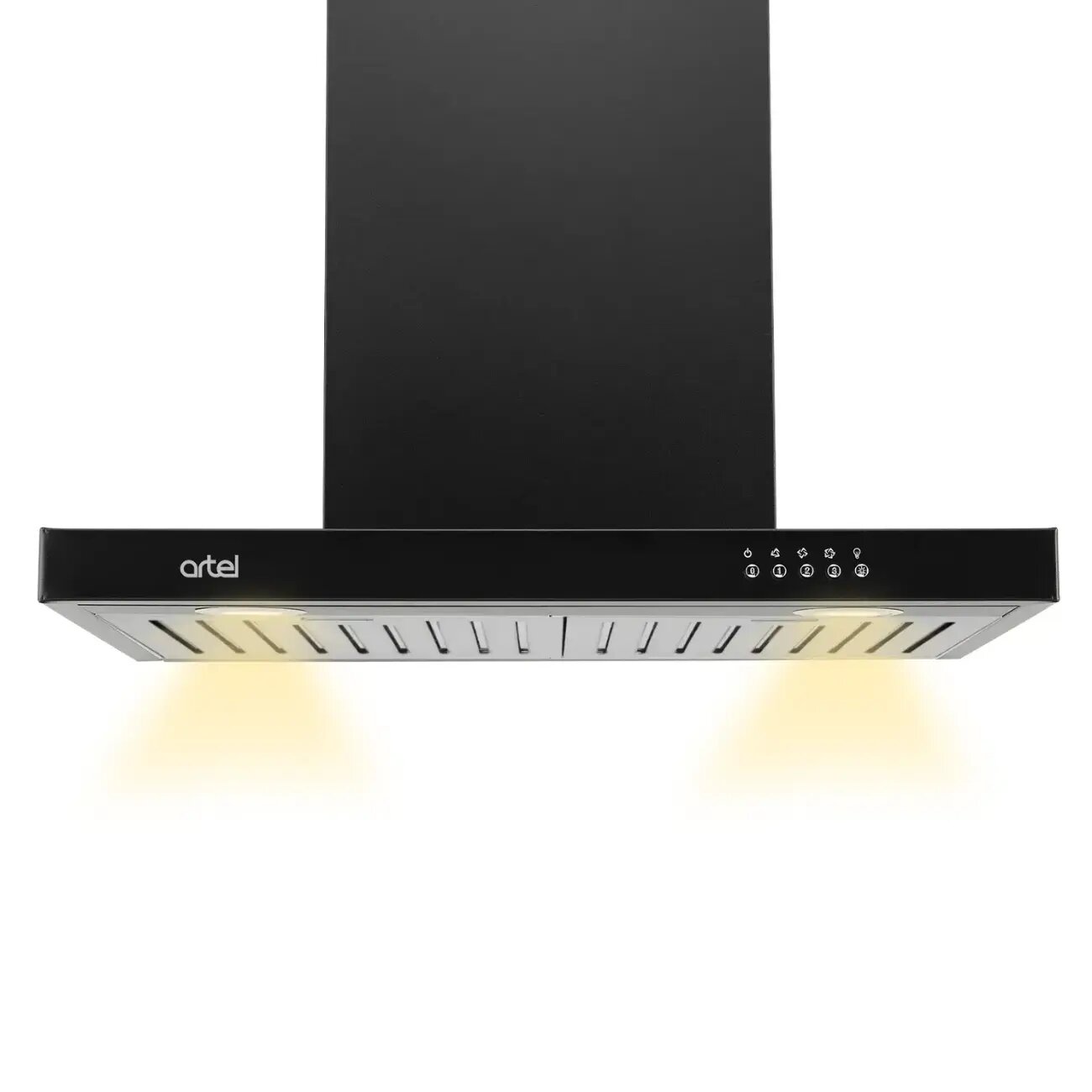 Вытяжка Artel ART-1360 T-shape Black, 700, светодиодное, Узбекистан, Алюминиевый, 105 см