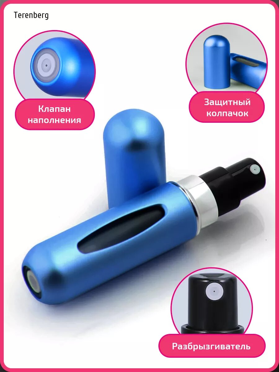 Атомайзер , 1 шт., 5 мл, синий — фото 1