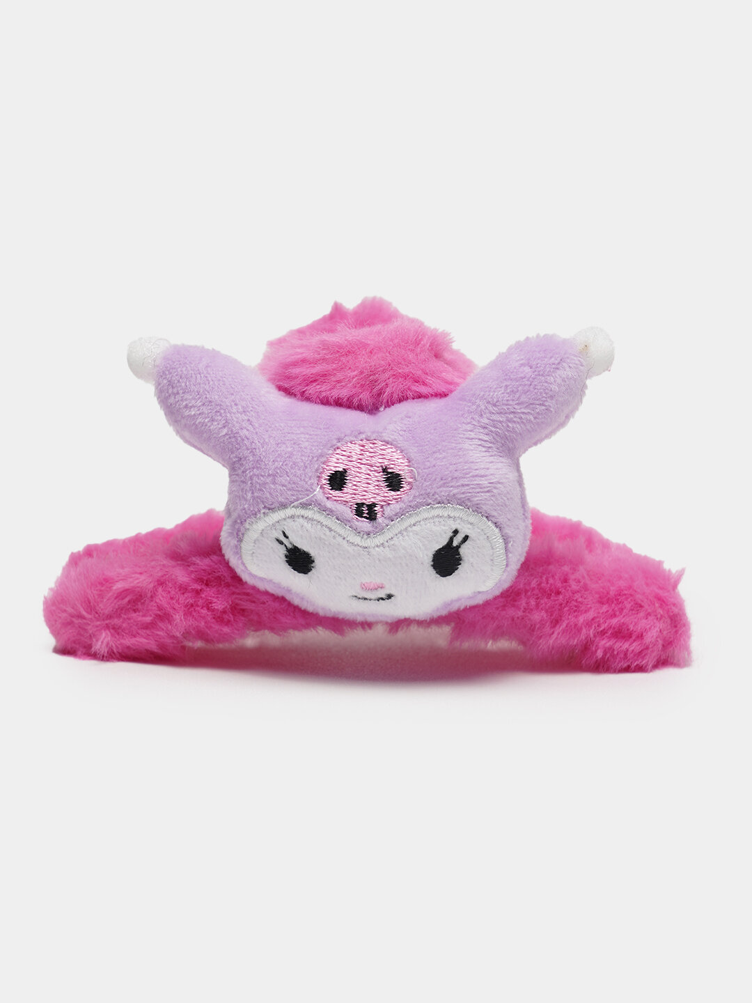 Заколка-краб для волос пушистый с мульт героями, для девочек, 11 см — фото 1