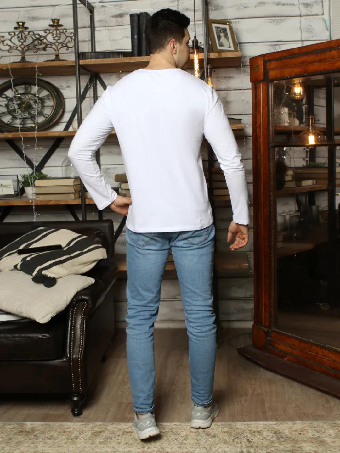 Лонгслив neo, размер 2XL, , белый — фото 1