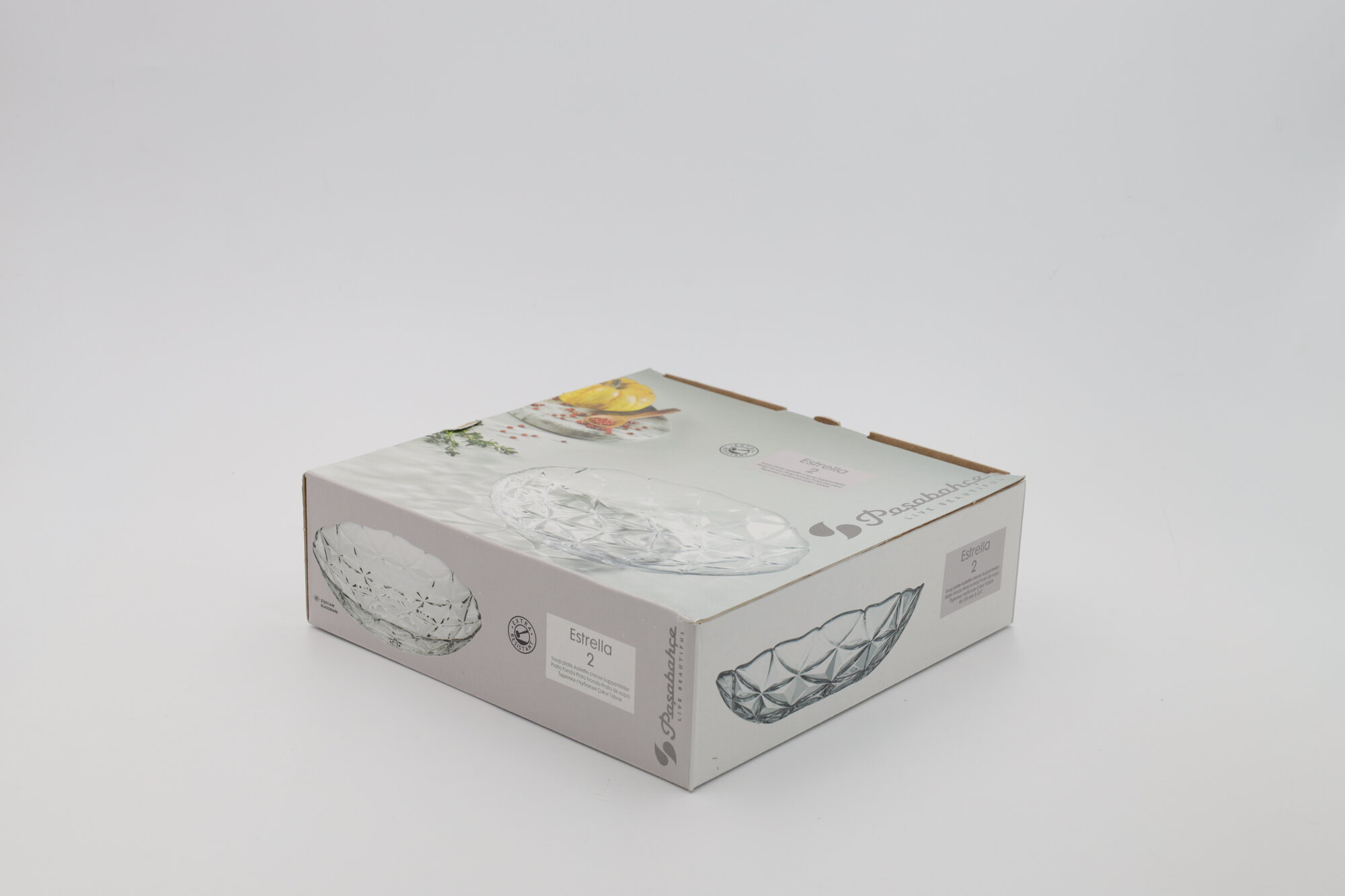 Тарелка упроч. глубокая PASABAHCE эстрелла 10693 22см 2шт 2х6 1204260