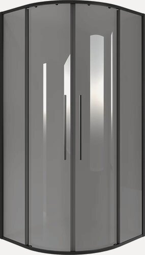 Изображение товара Душевой уголок Niagara Nova NG-2827-34BLACK без поддона, стеклянный, черный, 100x100, полукруглый, раздвижной
