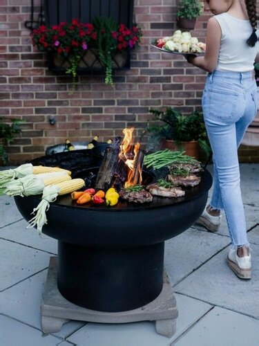 Изображение товара Гриль очаг с крышкой Round D-1000, высота 600, толщина 6 мм.