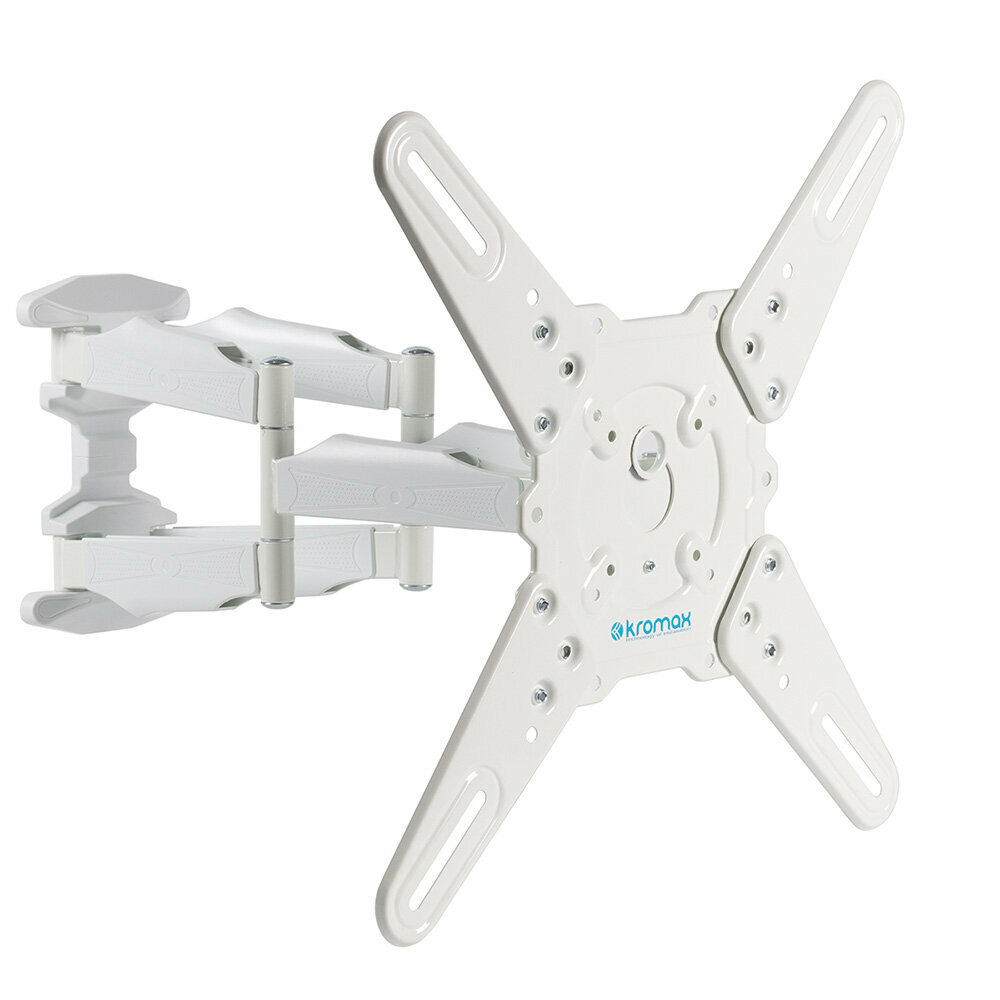 Кронштейн Kromax ATLANTIS-45 white, наклонно-поворотный, 22"-65"