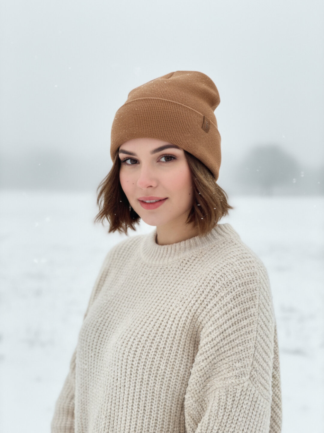 Шапка-бини для женщин
