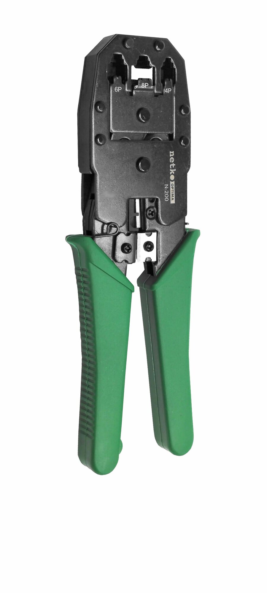 Клещи обжимные для витой пары RJ-45 (8P8C) RJ-12 (6P6C) RJ-11 (6P4C и 6P2C) Netko N-200
