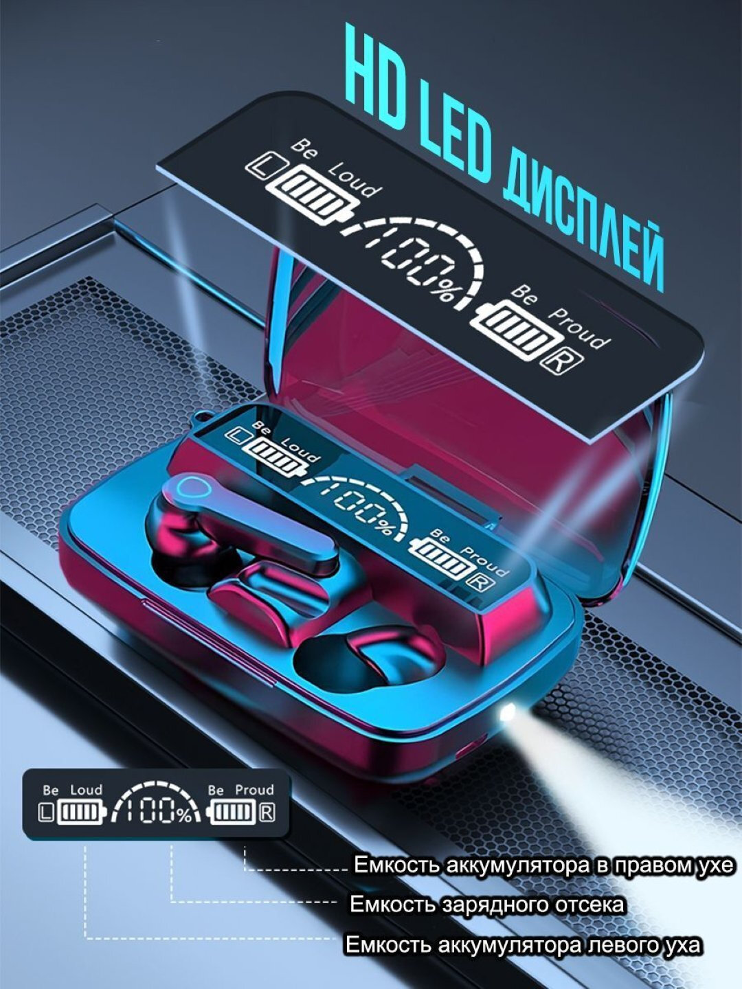 Беспроводные наушники X15, M10, M19, M90 Powerbank 3500mAh/ч и Bluetooth 5.3