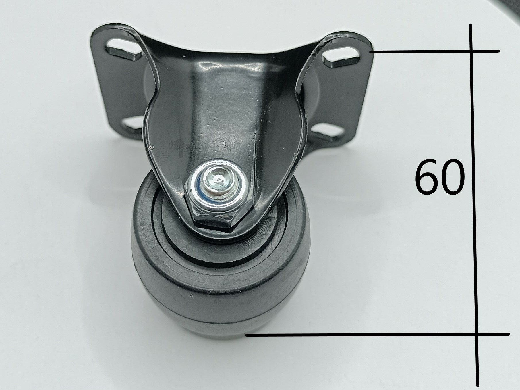 Колесо не поворотное викарт 40 мм 100 кг