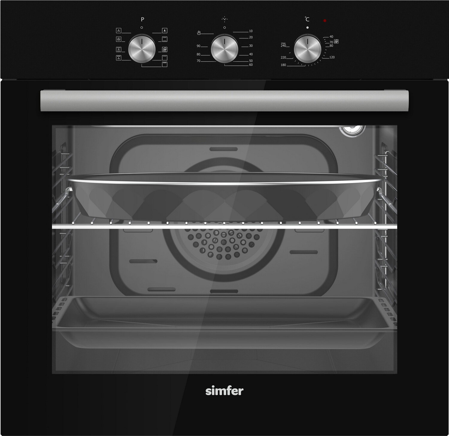 Электрический духовой шкаф Simfer B6EB19025 черный