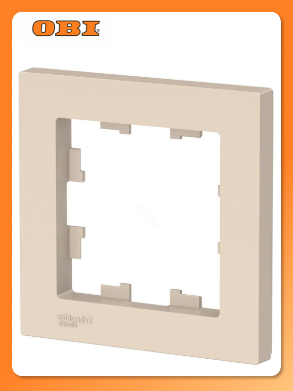 Рамка Schneider Electric ATN000201, для скрытого монтажа, бежевая