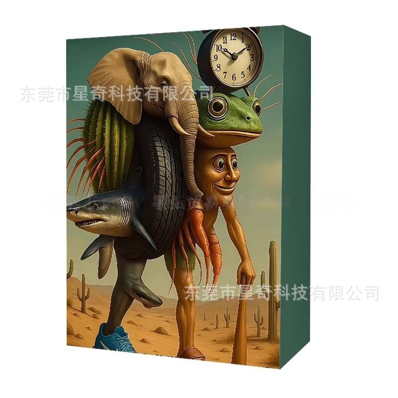 Забавная слепая коробка для пещеры Шань Хай Цзин деревянная палочка TungTungSahur ручная работа 24 шт кукла-обезьянка с бананом