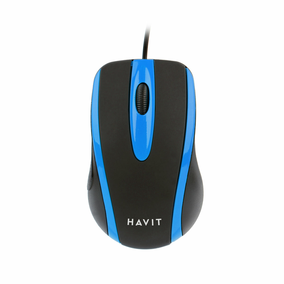 HAVIT USB Mouse MS753 Black-blue проводная USB‑мышь для левой руки — фото 1