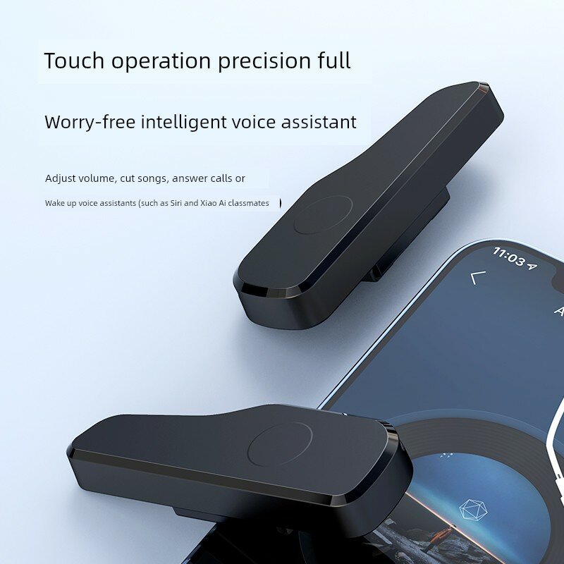 Удобные наушники Bluetooth с сенсорным управлением, крепящиеся на оправу очков, черный цвет