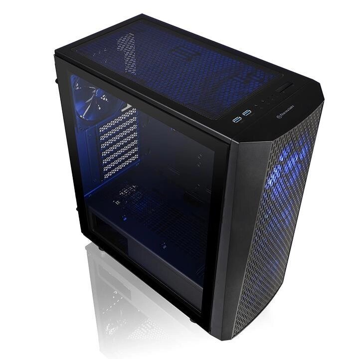Корпус Thermaltake "Versa J24", Mid Tower, ATX, с USB 3.0, черный — фото 1