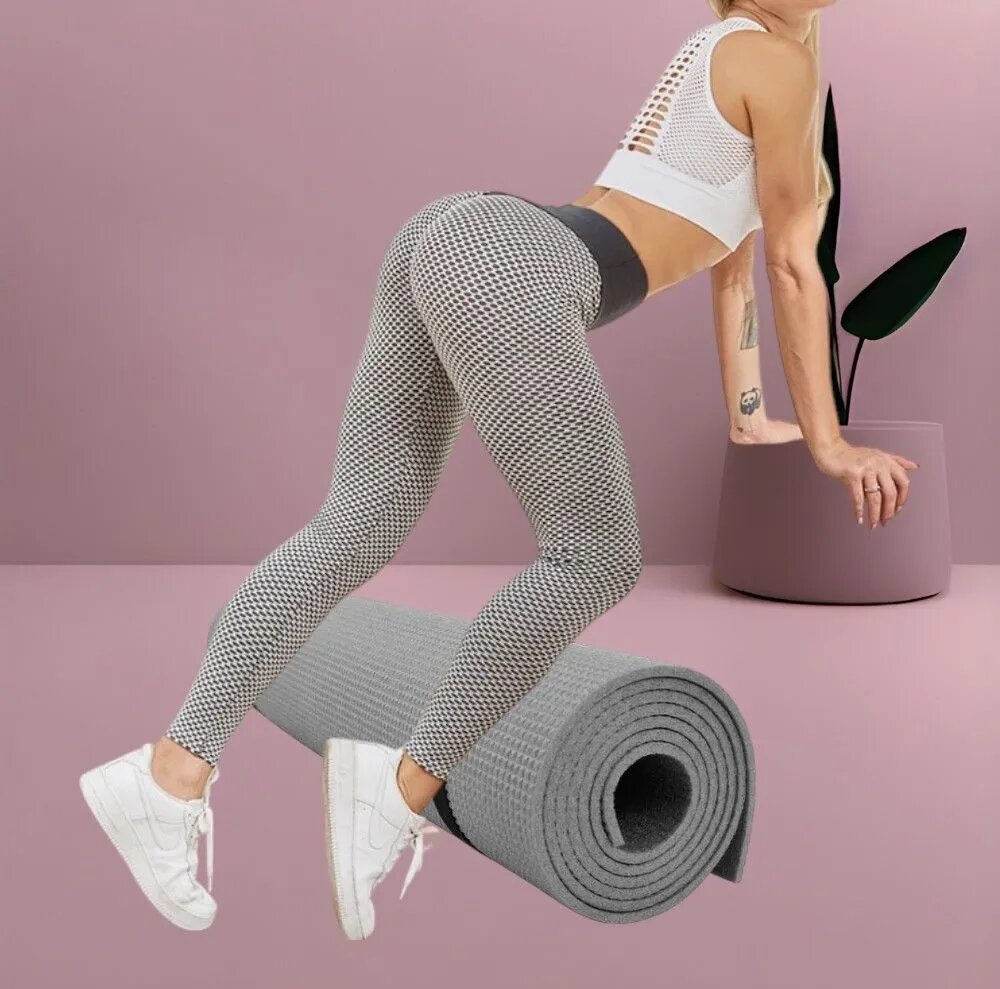 Коврик для фитнеса Airo Mat 1700*560*10 Gray серый. не скользящая поверхность