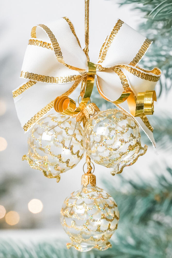 Елочное украшение - гирлянда сюрприз, 15 см, Елочка С998