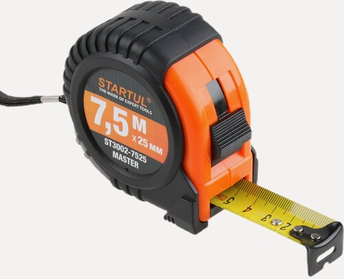 Изображение товара Рулетка измерительная STARTUL Master ST3002-7525, длина 7,5 м, ширина 25 мм
