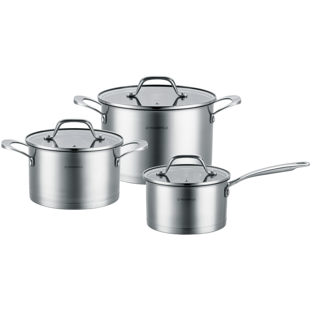 Набор посуды из шести предметов MAUNFELD TAYLOR MF125TL01ST из нержавеющей стали