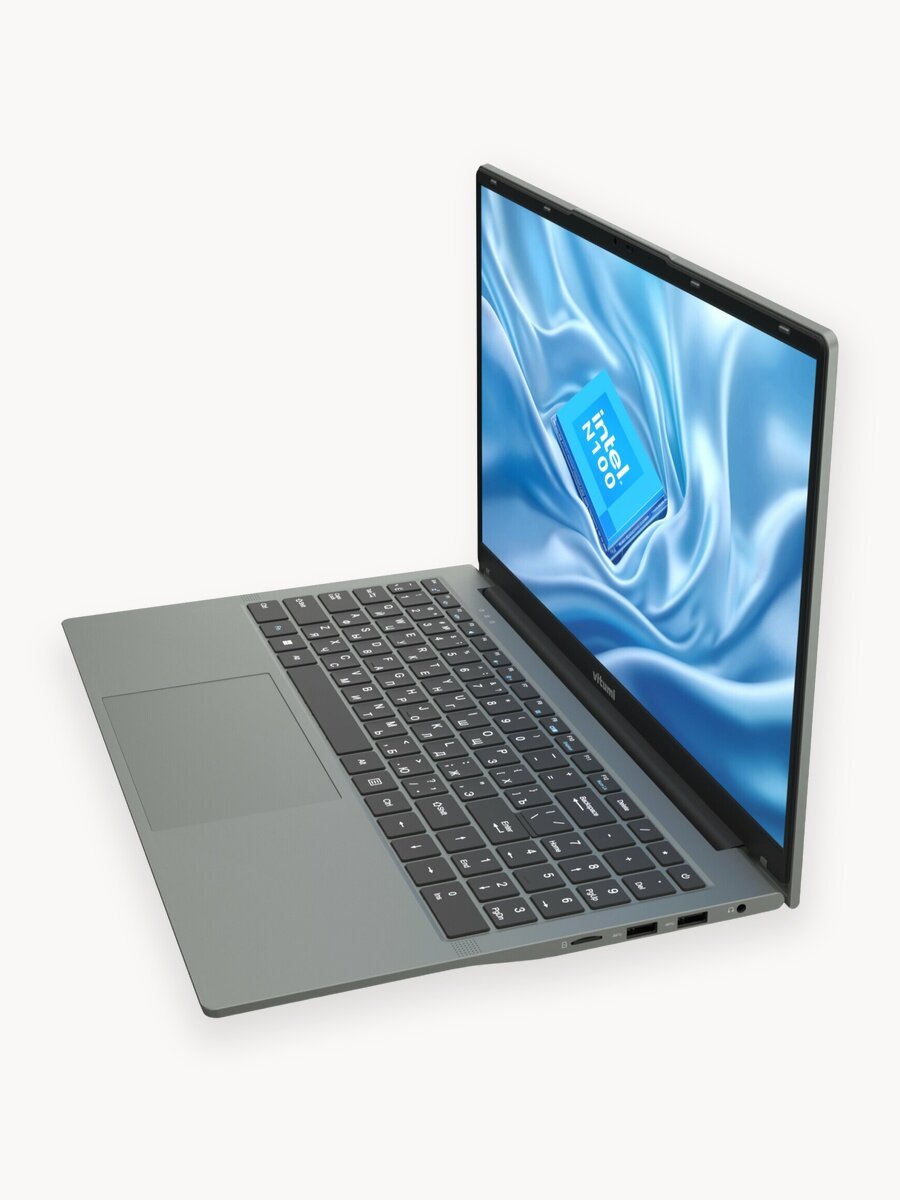 15.6" Ноутбук Vitumi, Intel N100, RAM 8 ГБ, SSD 256 ГБ, IPS 1920x1080, Windows 11 Home, LV5PIWG02